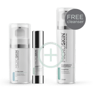 Microskin Ultra-Firm & Vita Boost Serum Bundle with free Cleansing Solution